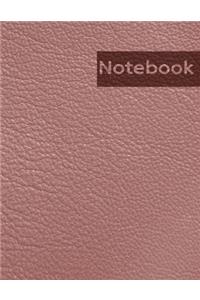Pink Leather Pattern Notebook