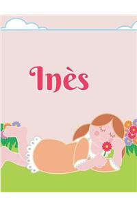 Inès Personalized Sketchbook Journal Notebook