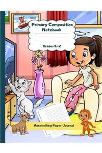 Primary Composition Notebook Grades K-2 Handwriting Paper Journal