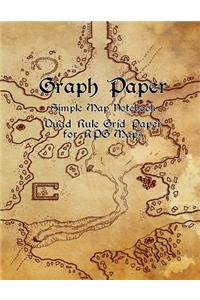 Graph Paper Simple Map Notebook Quad Rule Grid Paper for RPG Maps