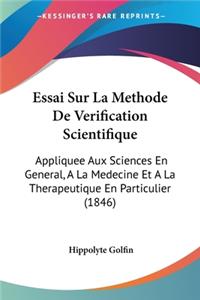 Essai Sur La Methode De Verification Scientifique
