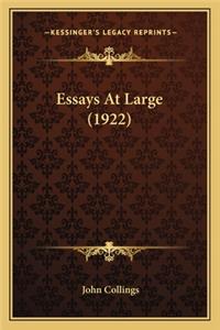 Essays At Large (1922)