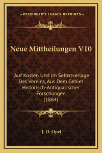 Neue Mittheilungen V10