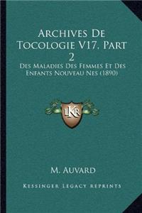 Archives de Tocologie V17, Part 2