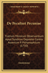 De Peculiari Pecuniae