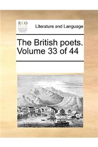 The British poets. Volume 33 of 44
