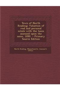 Town of North Reading; Valuation of Real and Personal Estate with the Taxes Assessed Upon the Same, 1890