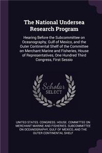 National Undersea Research Program