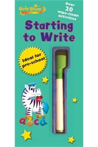 Gold Star - Starting to Write Wipe Clean