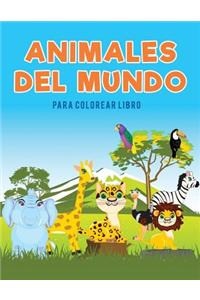 Animales del mundo para colorear Libro