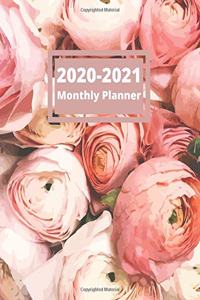 Two Years Monthly planner Book 2020-2021 with 2020-2021 Calendar