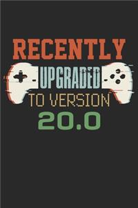 Recently upgraded to version 20.0