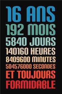 16 Ans Et Toujours Formidable