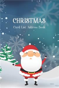 Christmas Card List Address Book