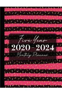 2020-2024 Five Year Monthly Planner