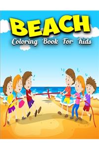 Beach Coloring Book For Kids