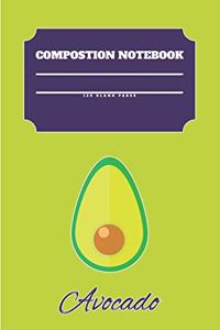 Avocado Composition Notebook 120 Pages