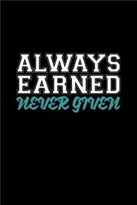 Always Earned Never Given