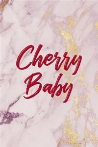 Cherry Baby: Cherry Notebook Journal Composition Blank Lined Diary Notepad 120 Pages Paperback Pink