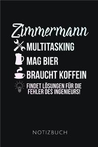 Zimmermann Notizbuch