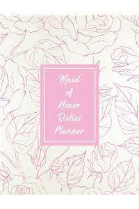 Maid Of Honor Duties Planner