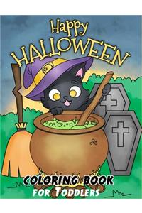 Happy Halloween Coloring Book for Toddlers