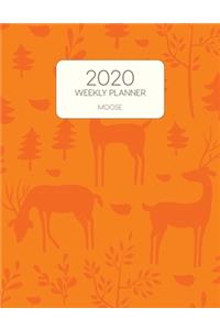 2020 Weekly Planner Moose