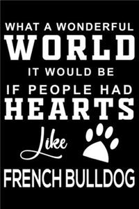 What a wonderful World it would be if people had hearts like French Bulldog