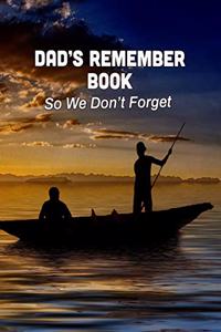 Dad's Remember Book