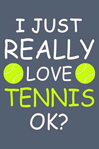 I Love Tennis Notebook