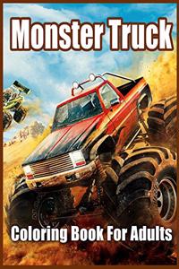 Monster Truck Coloring Book for Adults