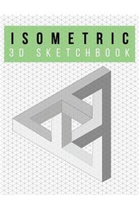 Isometric Graph Paper Notebook - 3D Sketchbook - Infinite Design