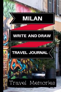 Milan Write and Draw Travel Journal