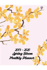 2019 - 2020 Spring Bloom Monthly Planner