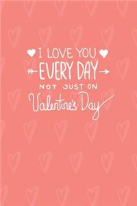 I Love You Every Day Not Just on Valentine's Day