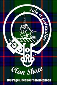 Clan Shaw 100 Page Lined Journal/Notebook