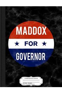 Walt Maddox for Governor of Alabama Composition Notebook