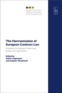 Harmonisation of European Contract Law