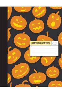 Composition Notebook - Halloween And Pumpkin Trick Or Treat