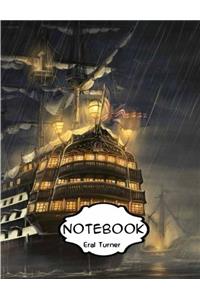 Notebook Journal : Ship: Pocket Notebook Journal Diary, 120 pages, 8.5 x 11 (Dot-Grid,Graph,Lined,Blank Notebook Journal)