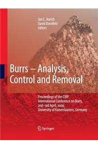 Burrs - Analysis, Control and Removal