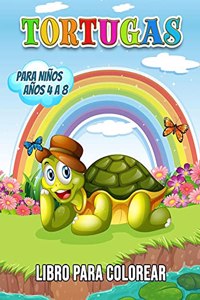 Tortugas Libro para Colorear para Niños Años 4 a 8