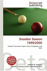 Snooker Season 1999/2000