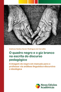 O quadro negro e o giz branco na escrita do discurso pedagógico