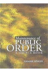 Maintenance of Public Order