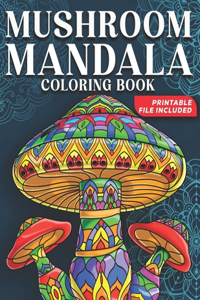 Mushroom Mandala Coloring Book