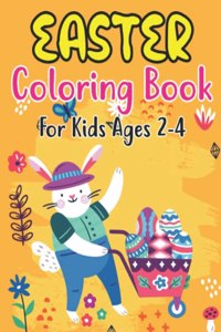 Easter Coloring Book For Kids Ages 2-4