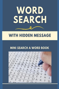 Word Search With Hidden Message Mini Search A Word Book