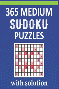 365 Medium Sudoku Puzzles With Solution