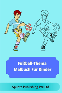 Fußball-Thema Malbuch Für Kinder